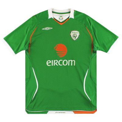 Camiseta Irlanda Umbro 2008a equipación 10-XNUMX L.Boys