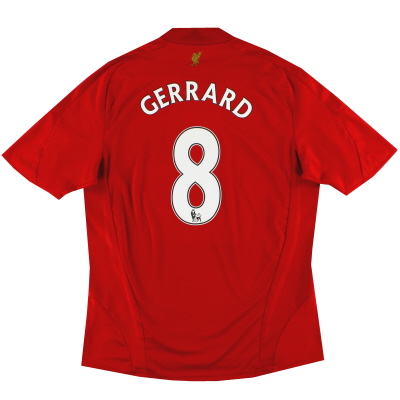 2008-10 Liverpool adidas Maglia da casa Gerrard #8 M