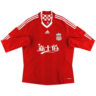 2008-10 Liverpool adidas Player Issue Home Maglia L/S XL