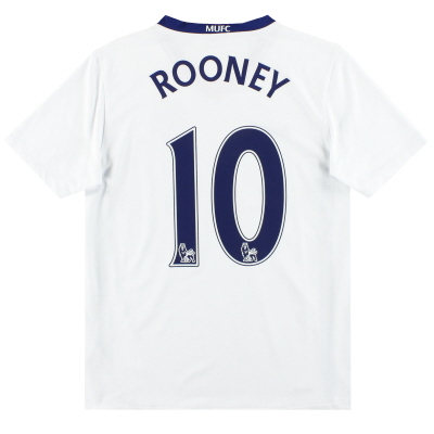 2008-10 Manchester United Nike Away Shirt Rooney #10 L.Boys 