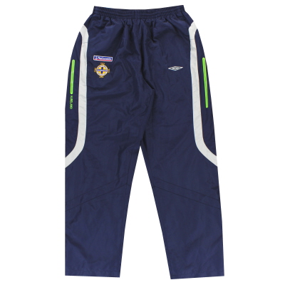 Pantaloni tuta Umbro Irlanda del Nord 2008-10 *Come nuovo* L