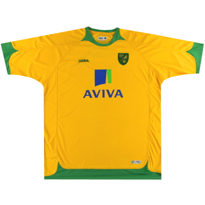 Camiseta local del Norwich City Xara 2008-10 XXXL