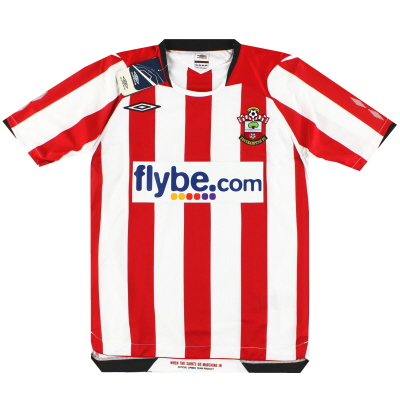 Camiseta local de Southampton Umbro 2008-10 *con etiquetas* S