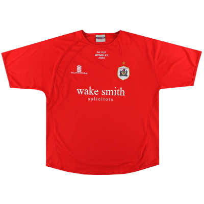 2008 Barnsley Surridge 'FA Cup Wembley' Home Shirt *Mint* L