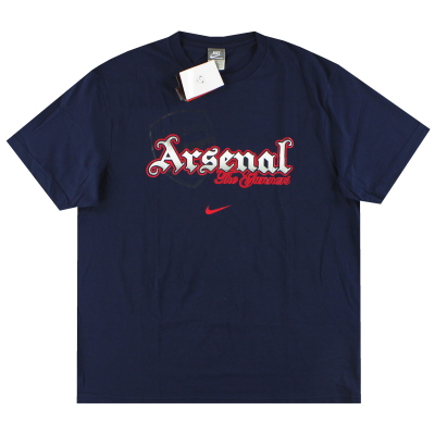 2009-10 Arsenal Nike grafisch T-shirt *met tags* XL