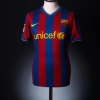 2009-10 Barcelona Home Shirt Xavi #6 M