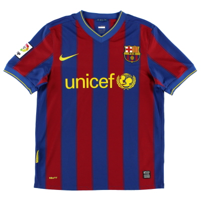2009-10 Barcelona Nike Heimtrikot M.