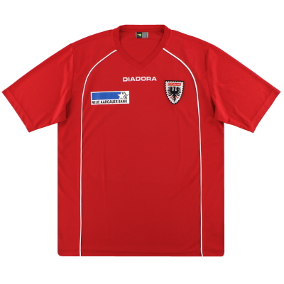2009-10 FC Aarau Diadora Training Shirt XL