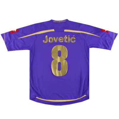 Kemeja Kandang Fiorentina Lotto 2009-10 Jovetic #8 M