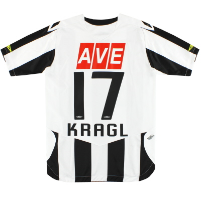 2009-10 LASK Linz Umbro Match Issue Home Maglia Kragl #17 M
