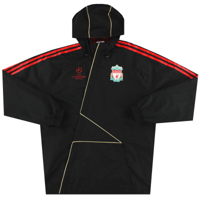 2009-10 Liverpool adidas CL Hooded Rain Jacket M