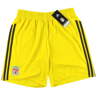 2009-10 Liverpool adidas Pantaloncini da portiere *con etichette* M