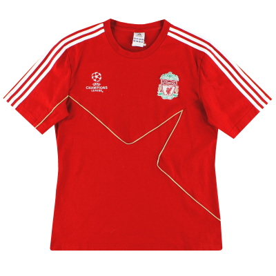 2009-10 Liverpool adidas Freizeit T-Shirt L