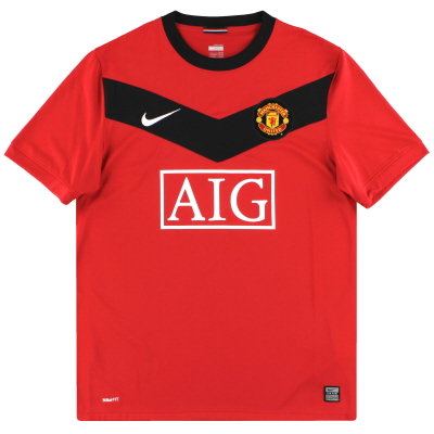 2009-10 Manchester United Nike Heimtrikot L.