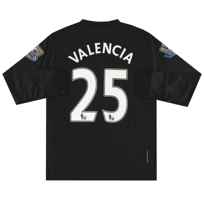 2009-10 Manchester United Nike Away Shirt L/S Valencia #25 XL.Boys 