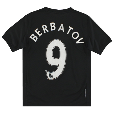 Maglia Manchester United 2009-10 Nike Away Berbatov #9 L.Boys