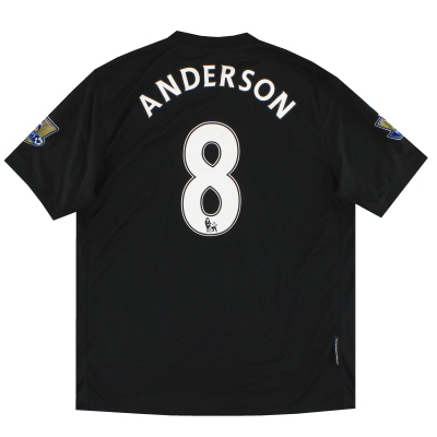 2009-10 Manchester United Nike Away Shirt Anderson #8 L 
