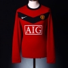 2009-10 Manchester United Player Issue Shirt Valencia #25 L/S XL