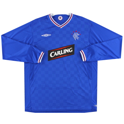 2009-10 Rangers Umbro Home Shirt L/S XL 