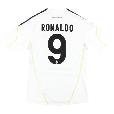 2009-10 Real Madrid adidas Home Shirt Ronaldo #9 M
