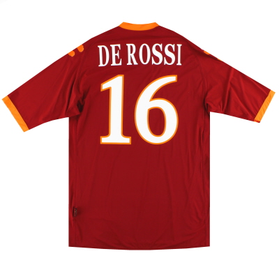 2009-10 Roma Kappa Kombat 홈 셔츠 PI De Rossi #16 *태그 포함* XXL