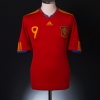 2009-10 Spain Home Shirt Torres #9 L
