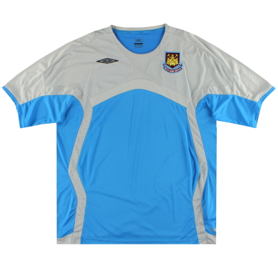 2009-10 West Ham Umbro Trainingsshirt *Minze* XL