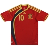 2009 Spain adidas Confederations Cup Home Shirt Fabregas #10 Y