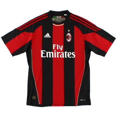 2010-11 AC Milan adidas Home Shirt S 