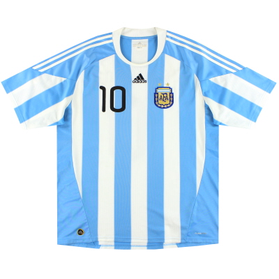 2010-11 Аргентина Adidas Home Shirt Maradona #10 XXL