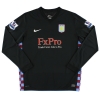 2010-11 Aston Villa Player Issue Away Signed Shirt L/S Dunne #5 XXL