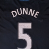 2010-11 Aston Villa Nike Player Issue Away Signed Shirt L/S Dunne #5 XXL
