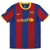 2010-11 Barcelona Nike Home Shirt David Villa #7 L.Boys