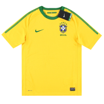 2010-11 Brazil Nike Home Shirt *BNIB* L.Boys