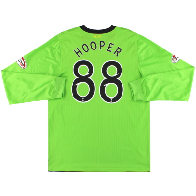 2010-11 Celtic Nike Match Issue Auswärtstrikot L/S Hooper #88 *Minze* XL