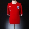 2010-11 England Away Shirt Gerrard #4 M