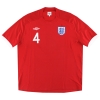 2010-11 England Umbro Away Shirt Gerrard #4 *Mint* XXXL