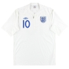 2010-11 England Umbro Home Shirt Rooney #10 XL