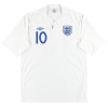 2010-11 Angleterre Umbro Domicile Maillot Rooney #10 L