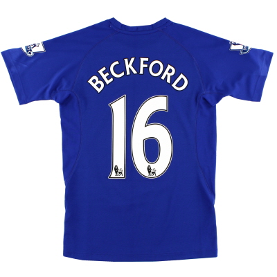Camiseta de local del Everton 2010-11 Beckford # 16 S