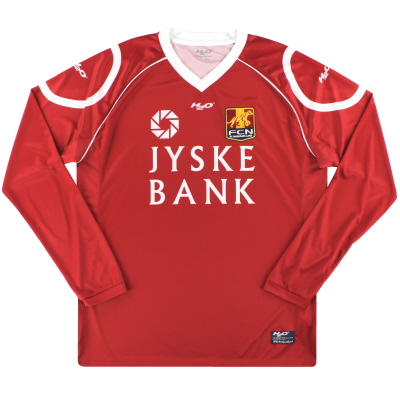 2010-11 FC Nordsjaelland Home Shirt L / S * Menta * XL