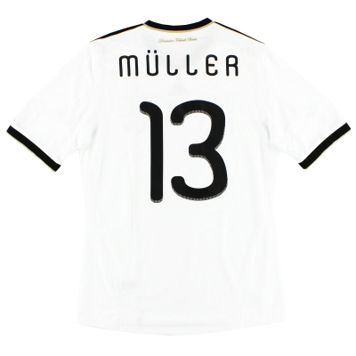 2010-11 Germany adidas Home Shirt Muller #13 M