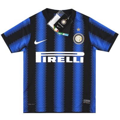 Kemeja Kandang Nike Inter Milan 2010-11 XS.Anak Laki-Laki