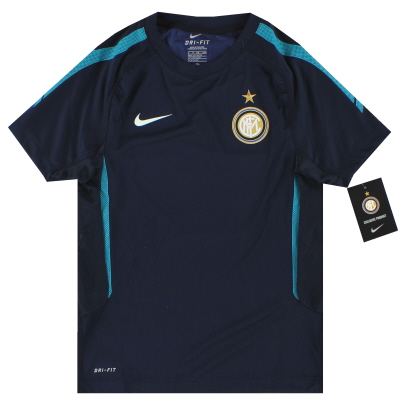 2010-11 Inter Mailand Nike Trainingsshirt *mit Etiketten* S.Jungen