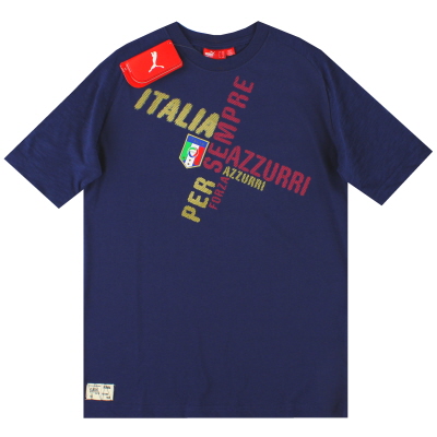 T-shirt graphique Puma Italie 2010-11 *BNIB* S.Boys