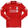 2010-11 Liverpool adidas Match Worn Home Shirt L/S #11 (Ngoo) 