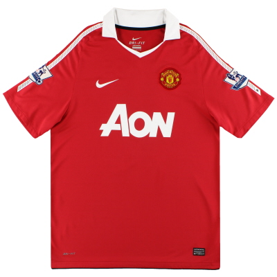 2010-11 Kemeja Kandang Nike Manchester United XL. Boys