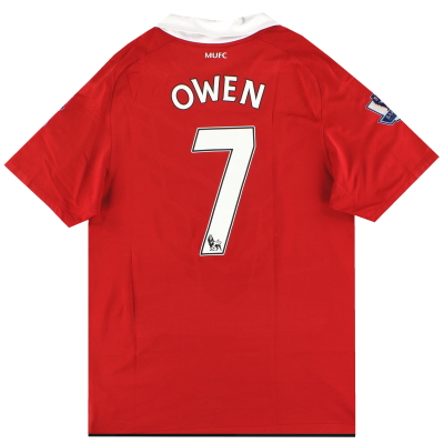 2010-11 Manchester United Nike Home Shirt Owen #7 jt