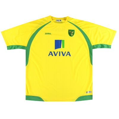 Camiseta local del Norwich City 2010-11 XXXL