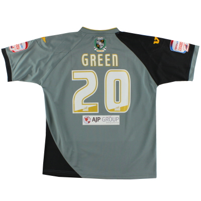2010-11 Port Vale Vandanel Player Issue Away Shirt Green # 20 XL